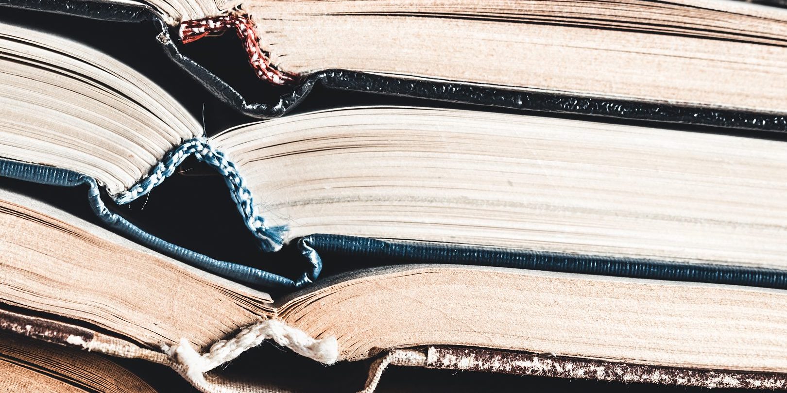 Open books close up as background