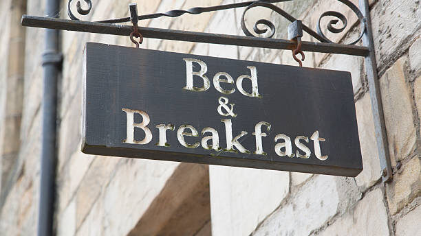 Bed and Breakfast Accommodation Sign