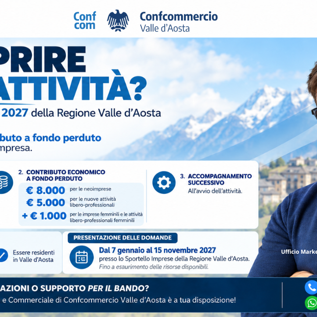 Marco Gaglione Ufficio Marketing e COmmerciale Confcommercio Valle d’Aosta